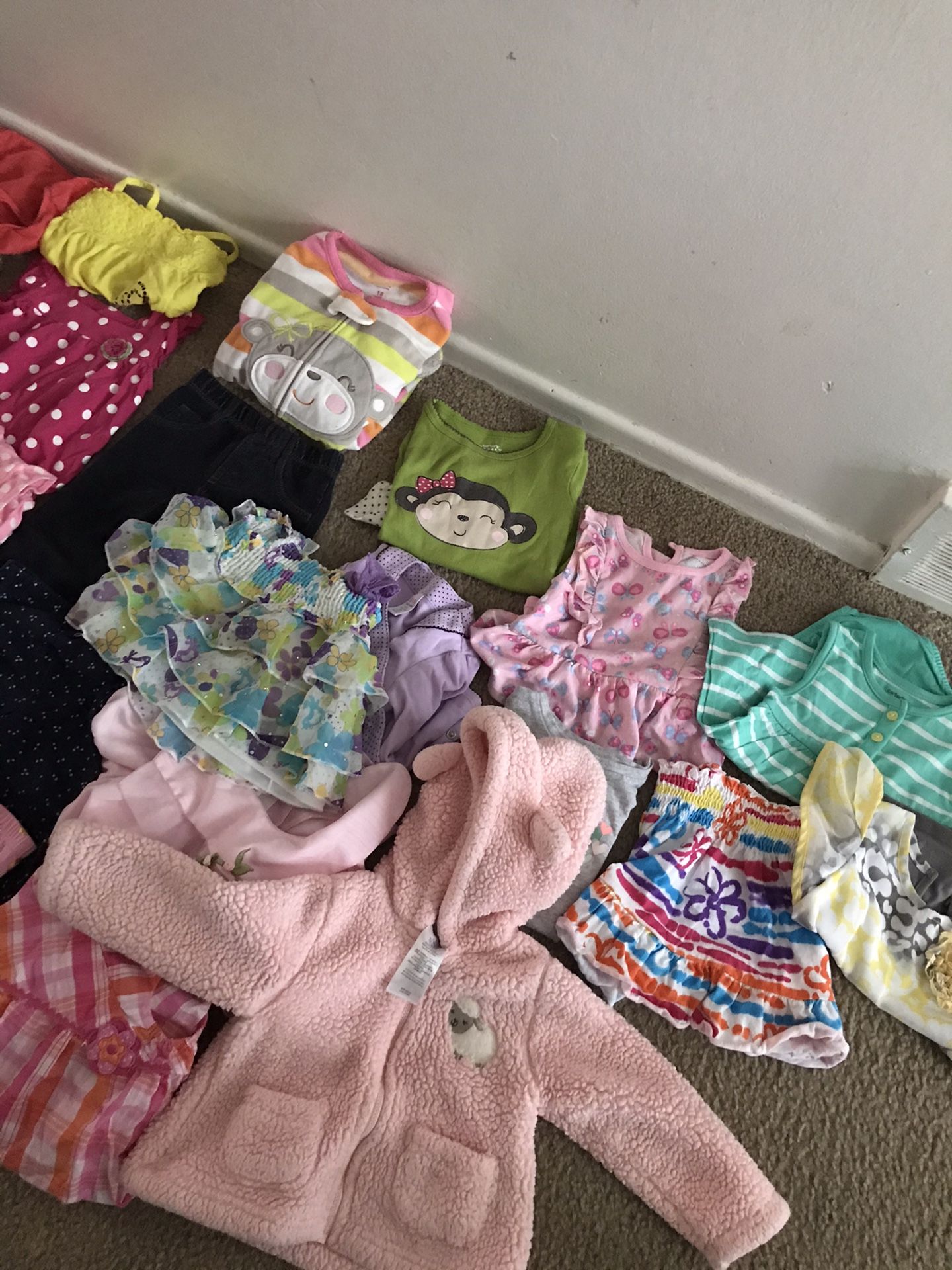 13 pc girl clothing size from 12 to 24 months