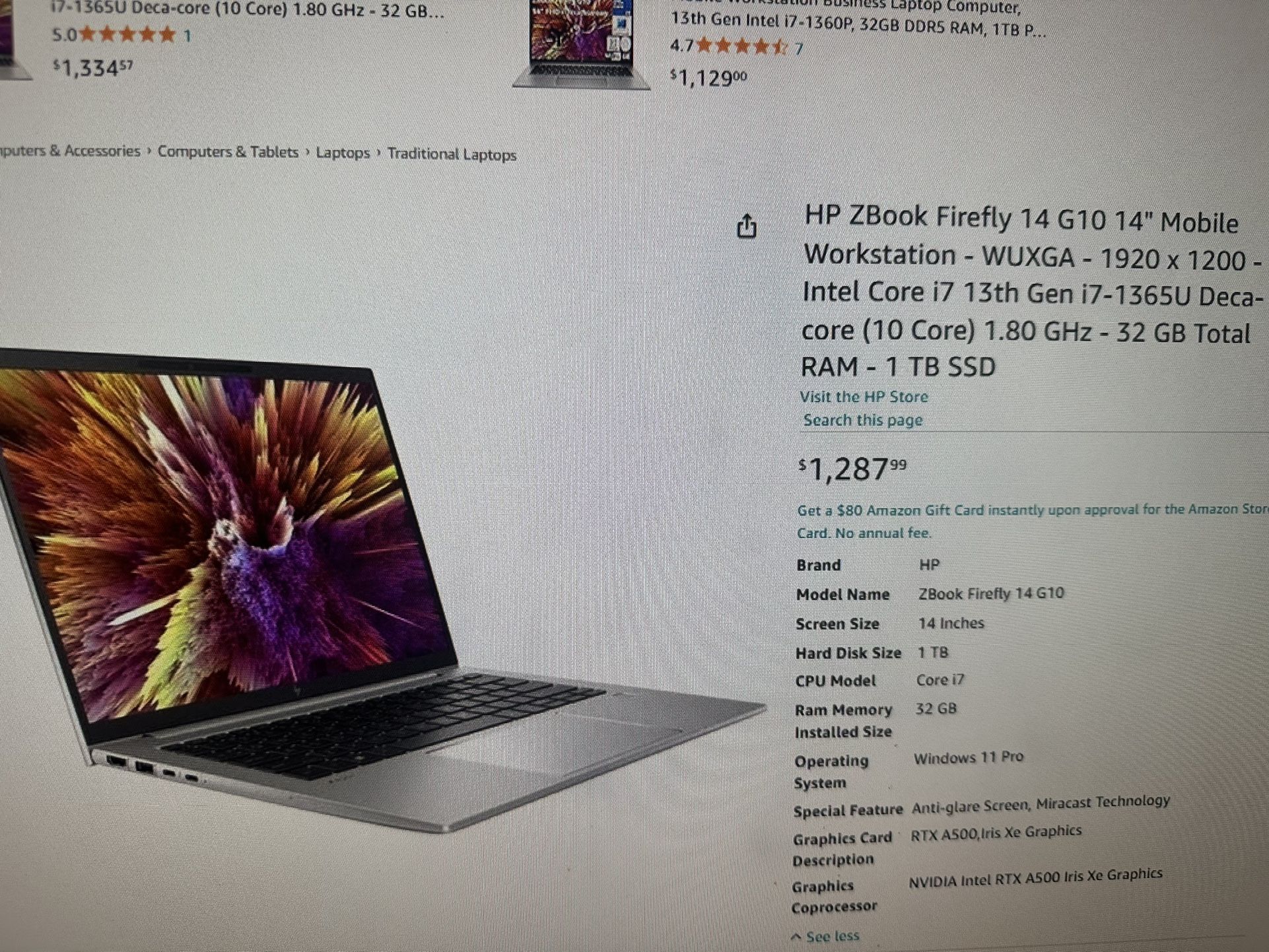 NEW HP Zbook Firefly 14 G10 Never Opened