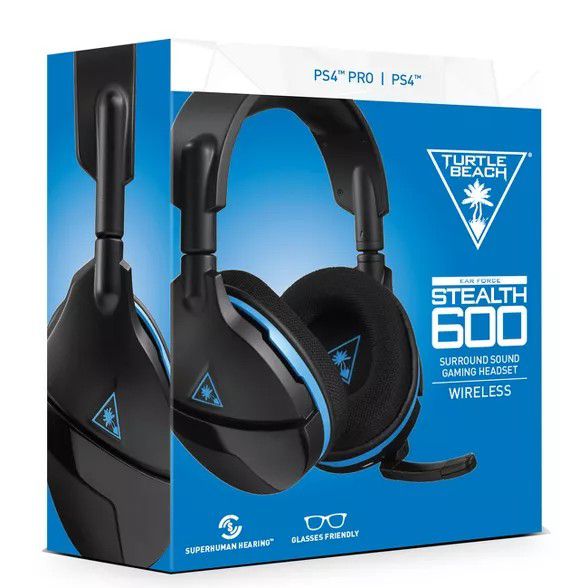 TURTLE BEACH STEALTH 600 Wireless Surround Sound Gaming Headset for PlayStation4 Pro and PlayStation4