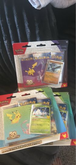 Pokémon 30th Celebration Tech Sticker Collection Blister Packs