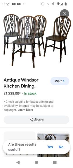 2 Antique Windsor Kitchen Chair