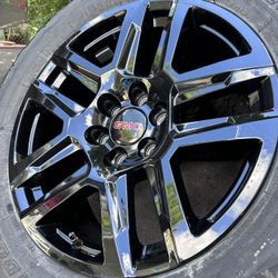 New 20” Inc OEM CHEVY GMC Silverado 1500 Sierra Tahoe Suburban Yukon Wheels Rims Bridgestone 275/60/20 Tires Hablo Español