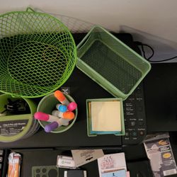 Green Desk Office Stationary Set 