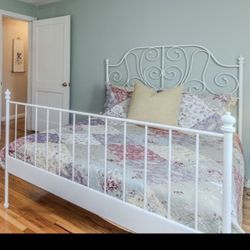 Full Size White Bed Frame