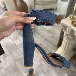 Denim Heels 