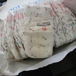 Size 4 Huggies and Kirkland Diapers 
