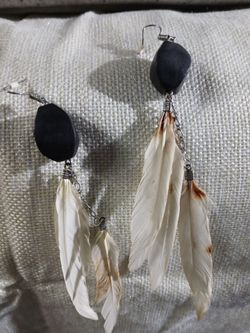 Feather earrings