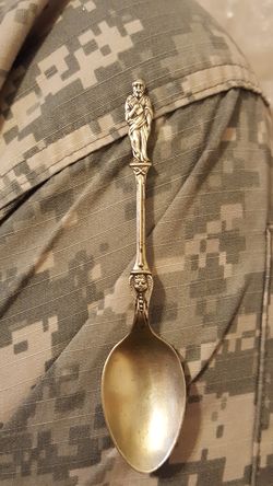 Old Biblical Silver Spoon