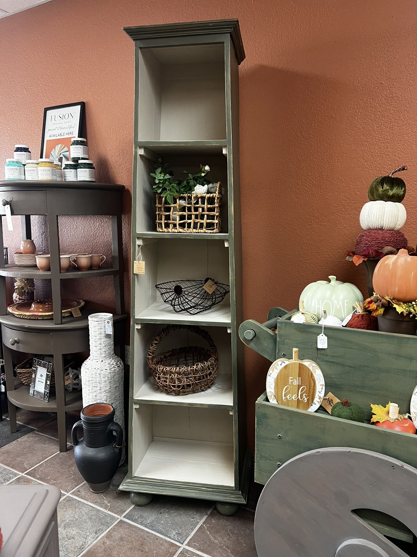 Tall Rustic Bookcase