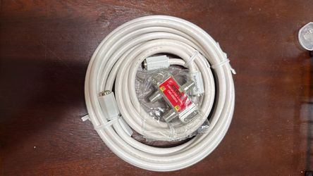 Coaxial Cable with 2-Way Splitter