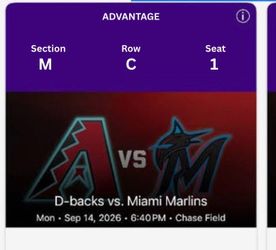 Arizona Diamondbacks vs Miami Marlins - mon