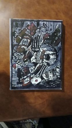 Painting, a night out in 80s rock-n-roll