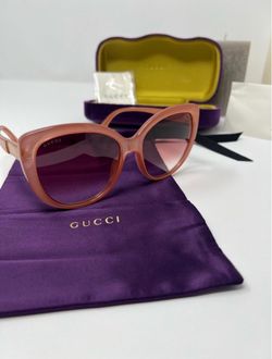 NEW Gucci GG0789S Pink Cat Eye Sunglasses 57mm