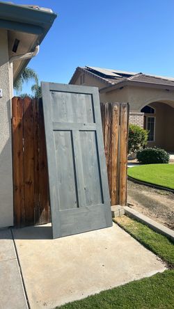 Beautiful barn door with slider ridges on top