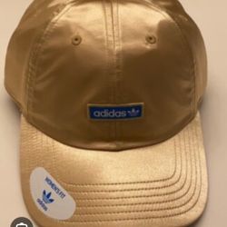 Women's Gold Adidas Cap Adjustable 