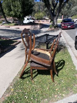 Free Chairs And Metal Table Frame