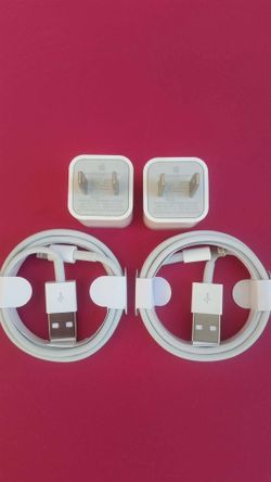 2 Brand New Original Apple IPhone Chargers