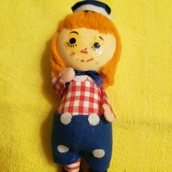 Vintage Raggedy Ann And  Andy Ornaments