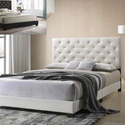 Brand New White Queen Size Bed Frame With New Mattress/Fast Delivery