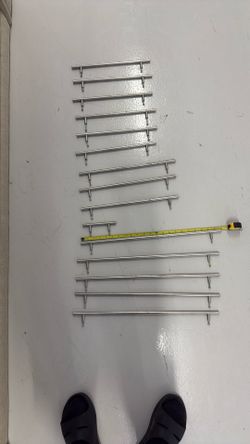 (5) 22” (3) 16” (6) 13”’ (1) 5.5” T-Bar Drawer Cabinet Pulls 