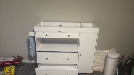 Tall White Changing Table