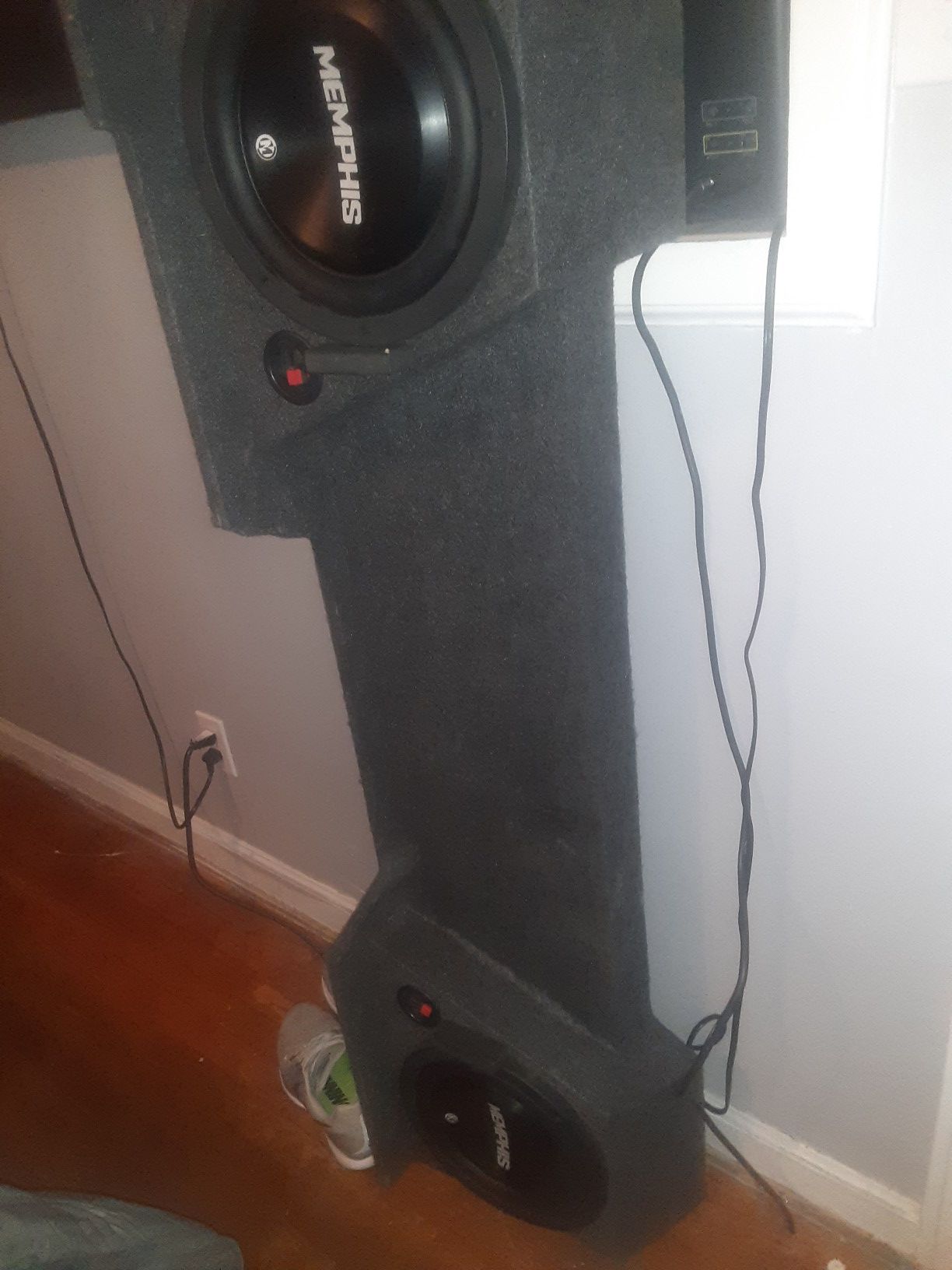 Chevy woofer box under rear seat