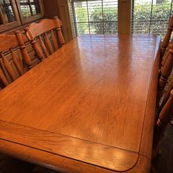 Solid Oak Dinning Set