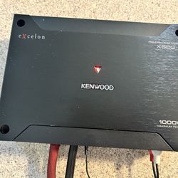 Amp Kenwood Excelon X series Class D Amplifier 1channel Monoblock 1000watts Max Peak Power for bass only Compact Amplifier 