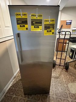 Stainless Steel Upright Refrigerator or Freezer