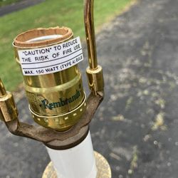 Three vintage Rembrandt lamp Bases