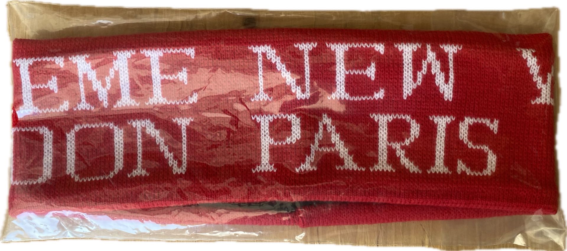 Supreme International Headband FW19 Red London New York Paris New In Bag