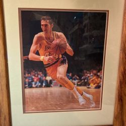 JERRY WEST LOS ANGELES LAKERS PHOTO FRAMED