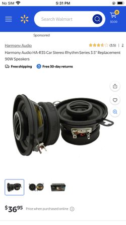 Harmony Audio HA-R35 Car Stereo Rhythm Series 3.5" Replacement 90W Speakers