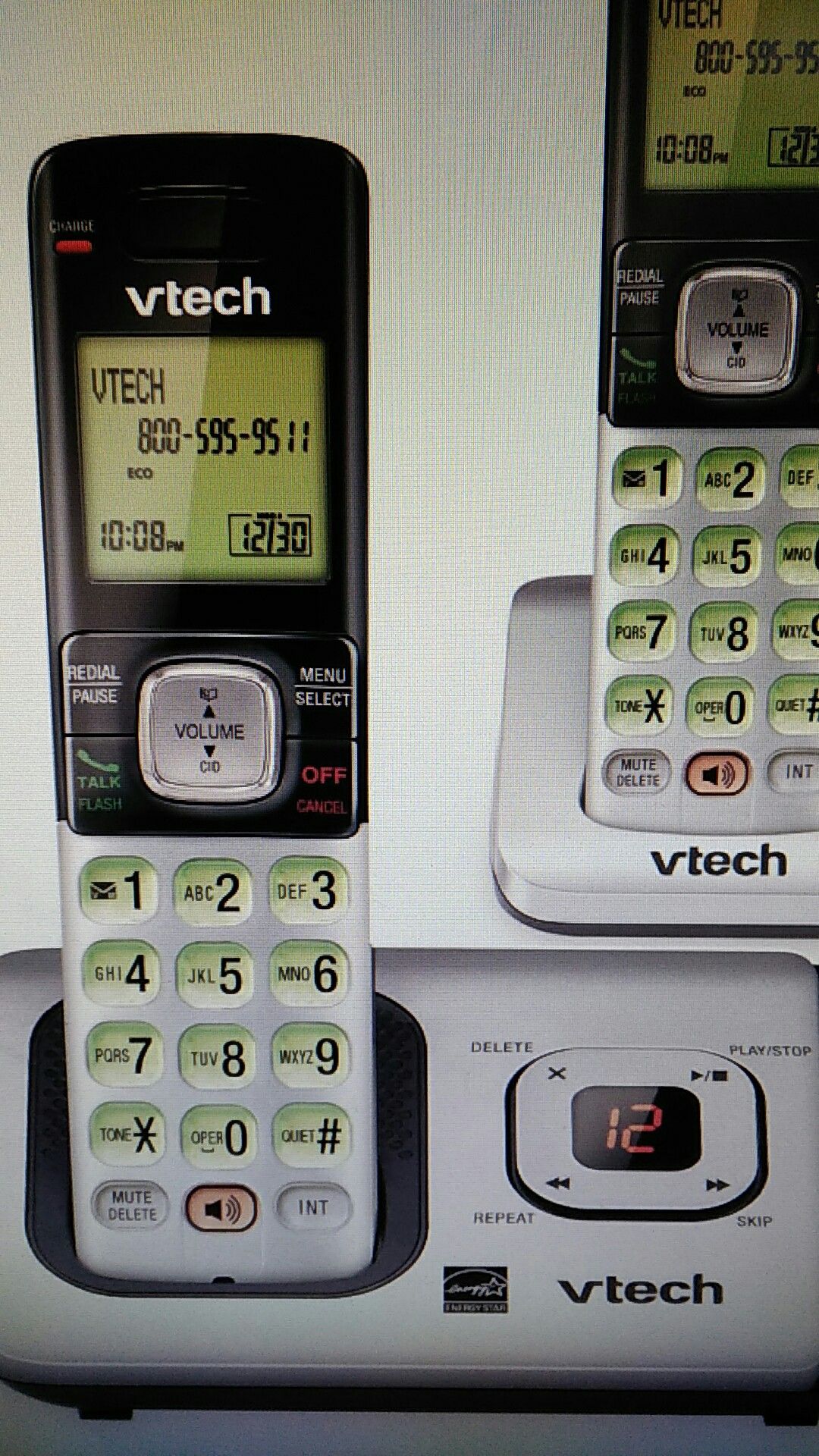 Vtech 3 Handset Cordless Digital Answering System Caller ID CS6729-3