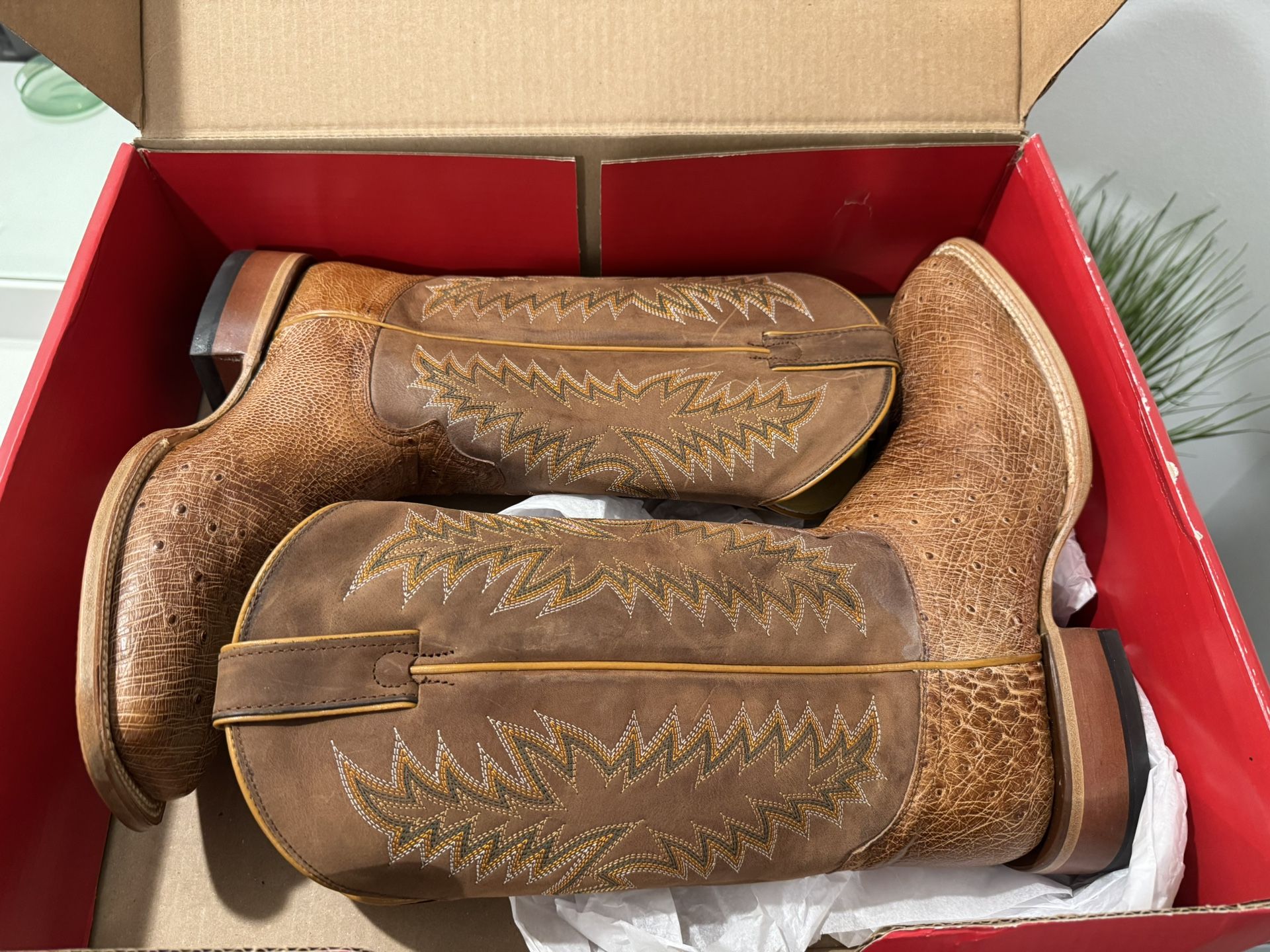 Justin Ostrich Boots