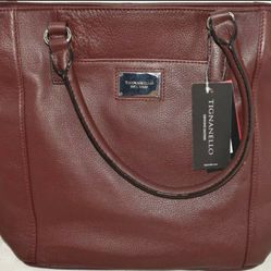 NEW Tignanello Designer Brown Crossbody Handbag/Tote Leather w/Credit Card Slots