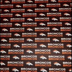 Denver Broncos Football Pattern Fabric/Tela Deportes Football Basketball Baseball