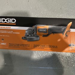 RIGID 18V Brushless Cordless 4-1/2 in. Paddle Switch Angle Grinder (Tool Only) NEW