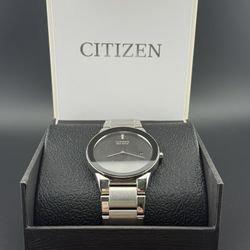Citizen Mens Axiom Eco-Drive Stainless Steel Watch