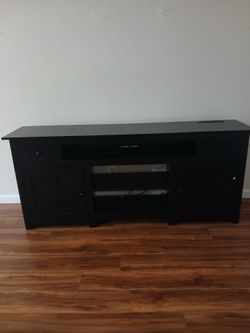 Dining room table with 4 chairs and Entertainment TV stand
