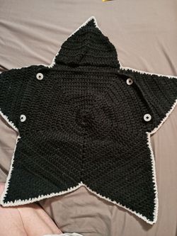 Star shaped crochet baby swaddle