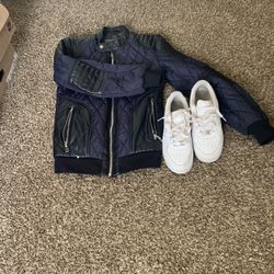 Men Zara Jacket Size Small With All White Air Force Ones Size 7 Everything For 75 Serious Inquiries Only Need Gone Today