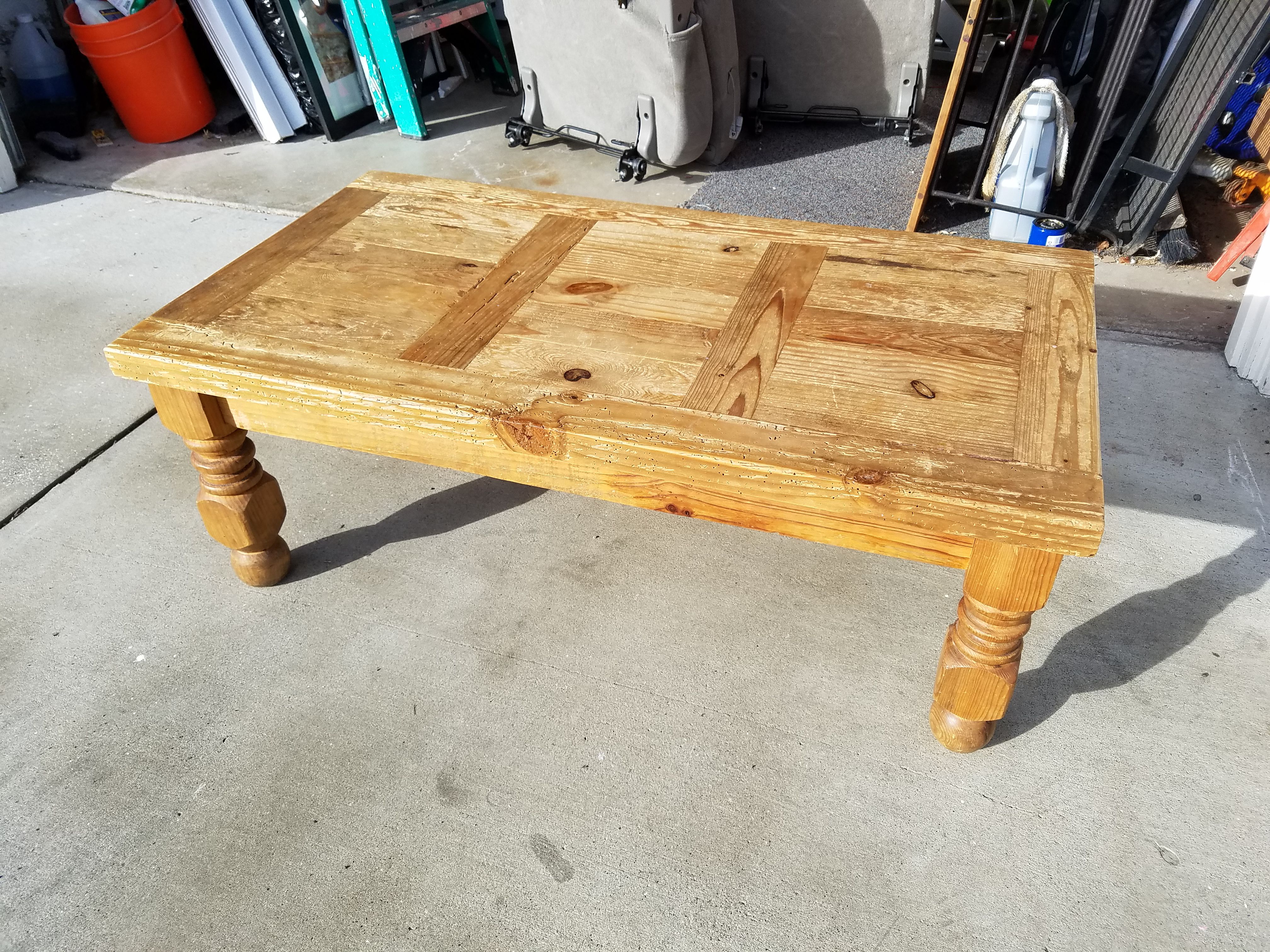 90s wooden coffee table