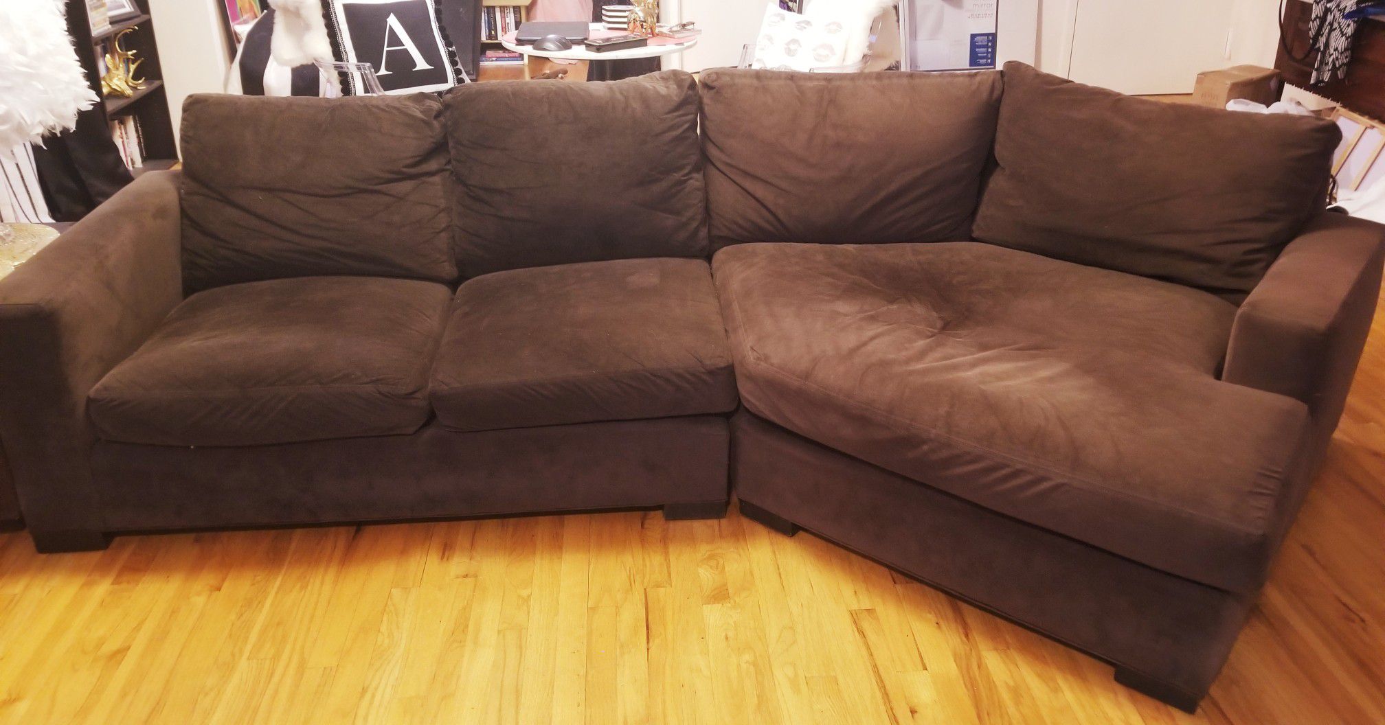 PRICED TO MOVE! Room & Board Metro Sofa with Right-Arm Angled Chaise