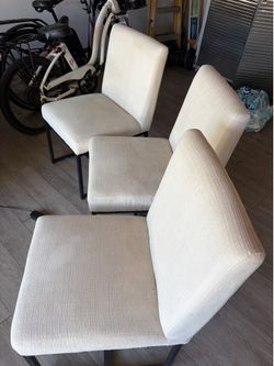 3 indoor table chairs- Pier 1