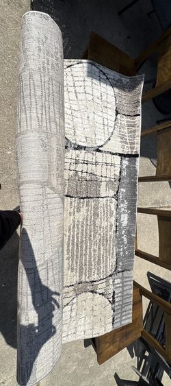 Modern Area Rug – Abstract Neutral Pattern