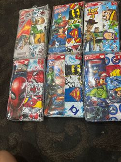 All new 6 bags of underwear for boy size 6 new