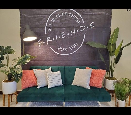 Green Suede Couch