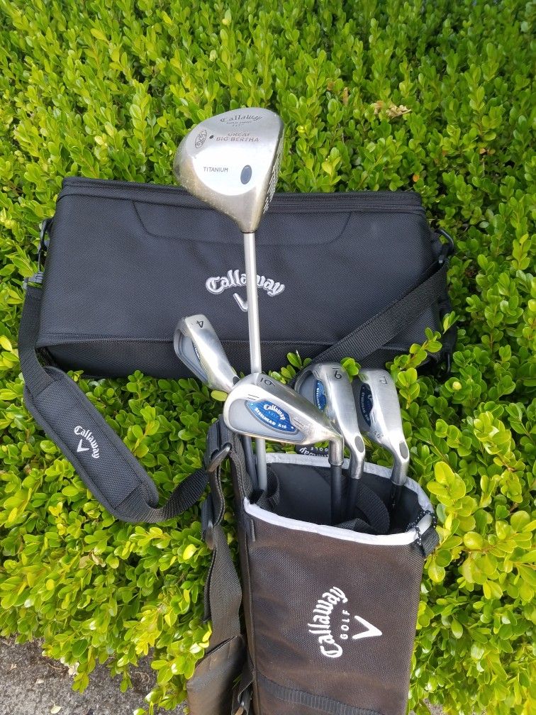 Callaway Bundle- Quiver Bag, Golf Clubs, Bev Cooler