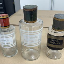 Apothecary French Bottles